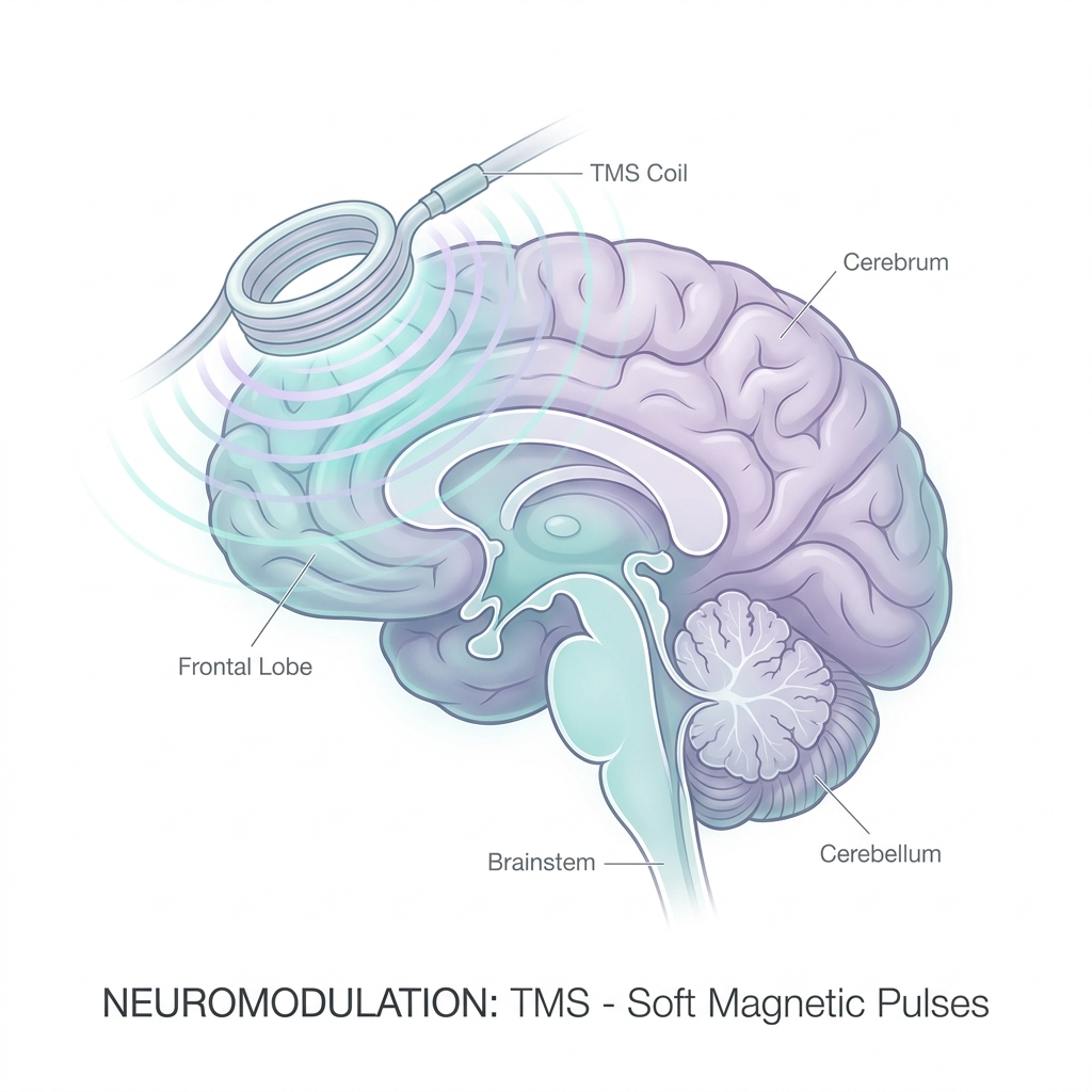 Clinical visualization of NeuroStar TMS effect on the brain
